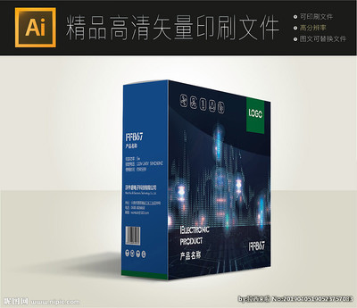 智能包裝，智享開箱 電腦裝備智能包裝盒設計展開圖與圖文解析